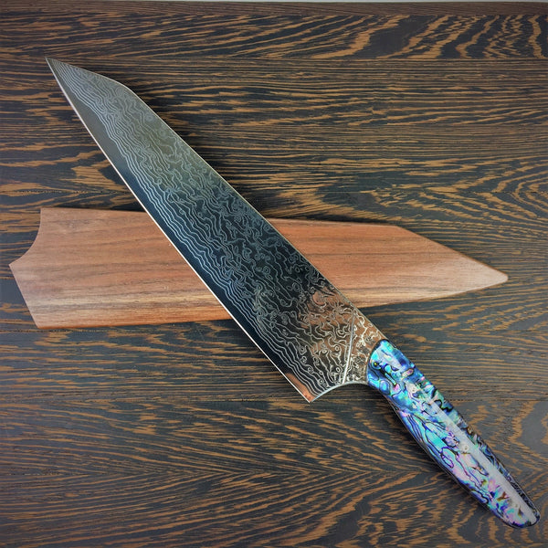 10 K-Tip Carbon Steel Chef — Vandergoot Handmade Knives