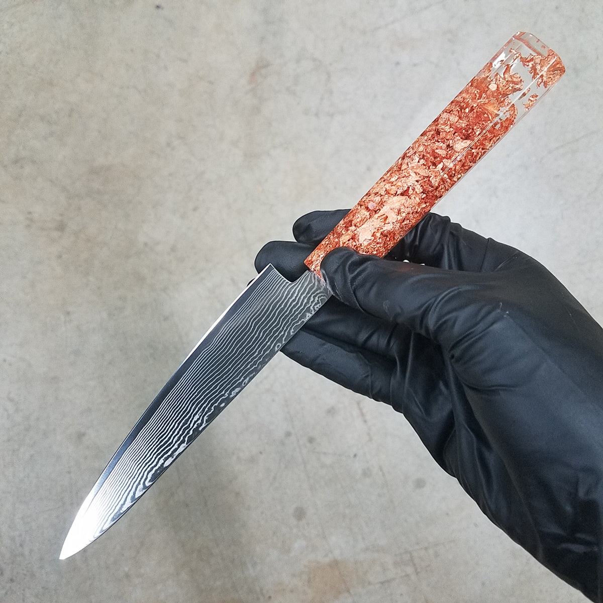 Copper Overload - 6in (150mm) Damascus Petty Culinary Knife