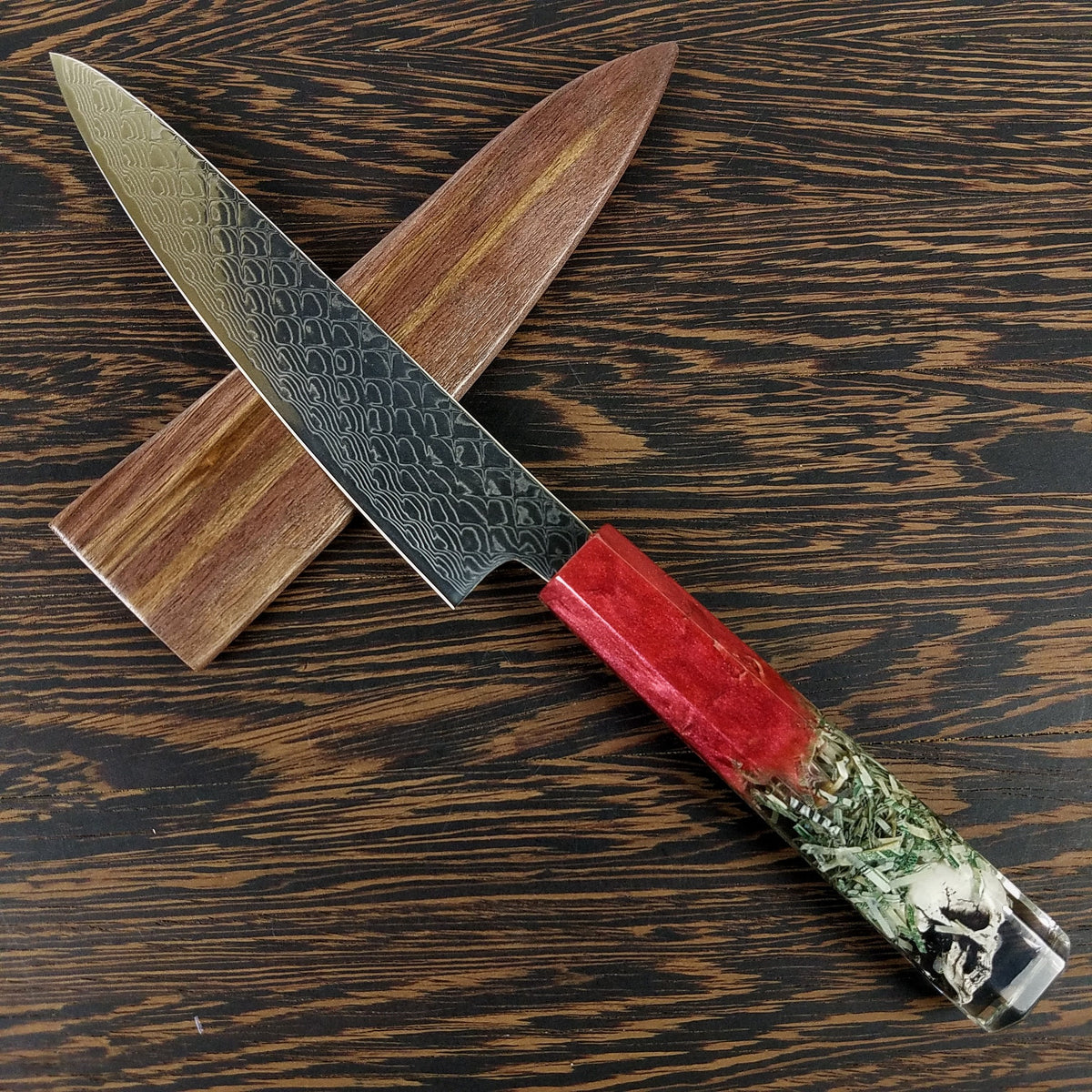 Dirty Money - 6in (150mm) Damascus Petty Culinary Knife