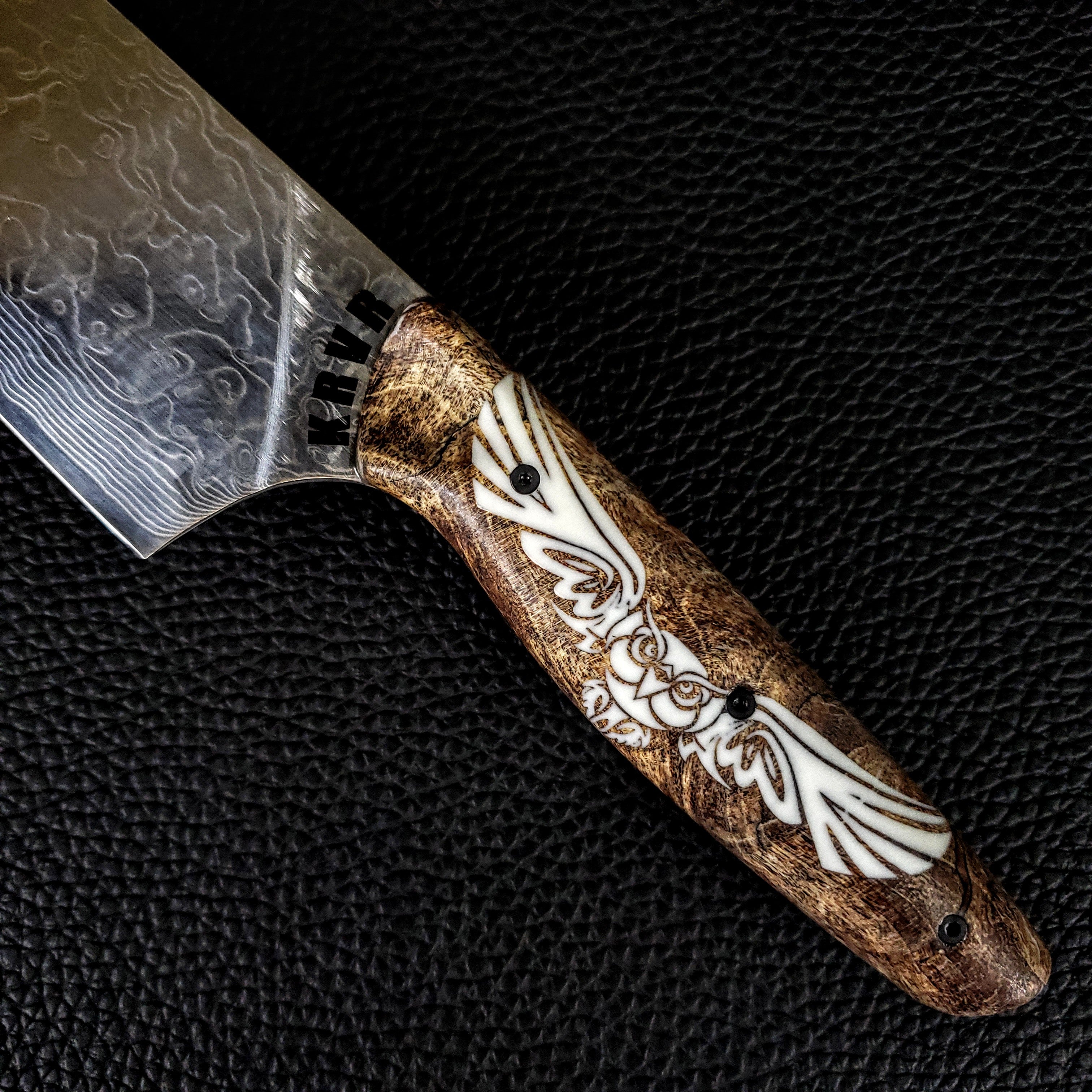 Gyuto K-tip 10in Chef's Knife - Dragonscale Damascus - BLADE ONLY - Soul  Built