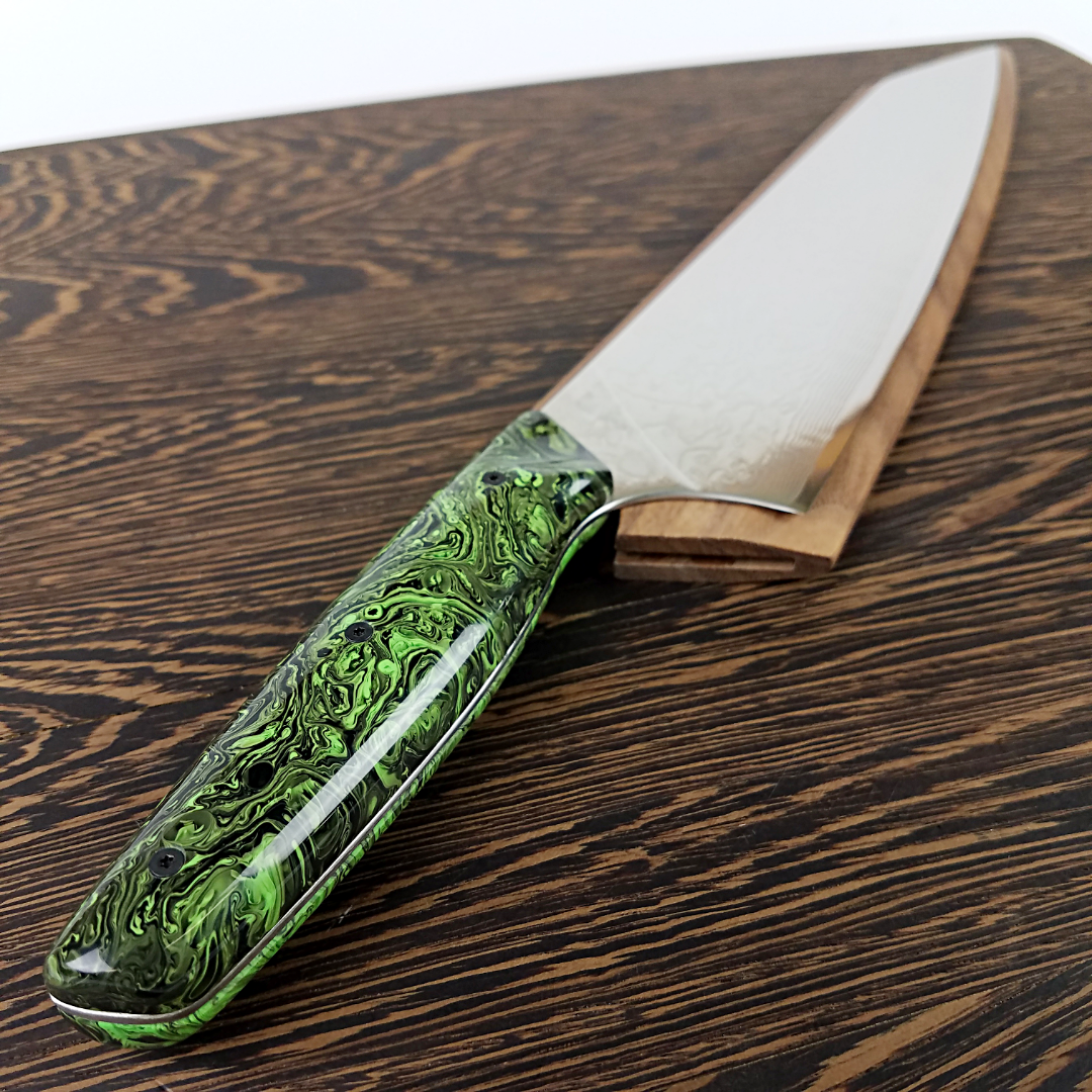 Endor - 10in (254mm) Damascus Gyuto - Raindrop - Smooth Handle