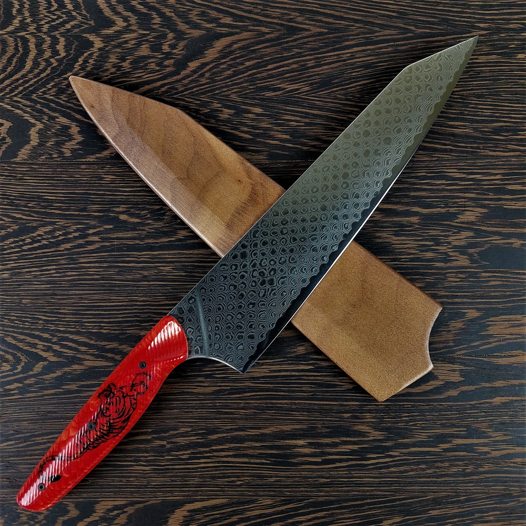 Custom - Crouching Tiger Hidden Dragon - Gyuto K-tip 10in Chef's Knife -  Soul Built
