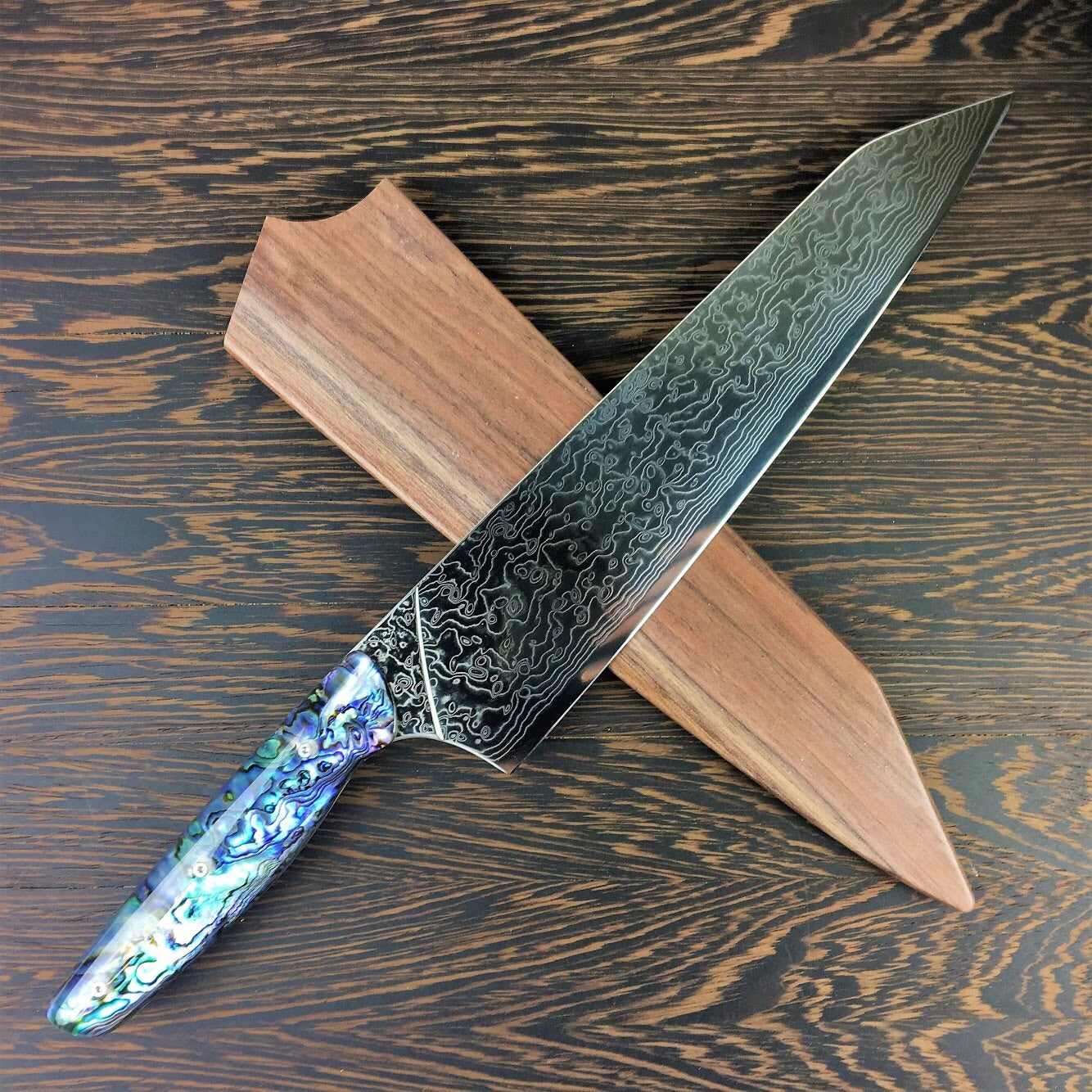 10 K-Tip Carbon Steel Chef — Vandergoot Handmade Knives