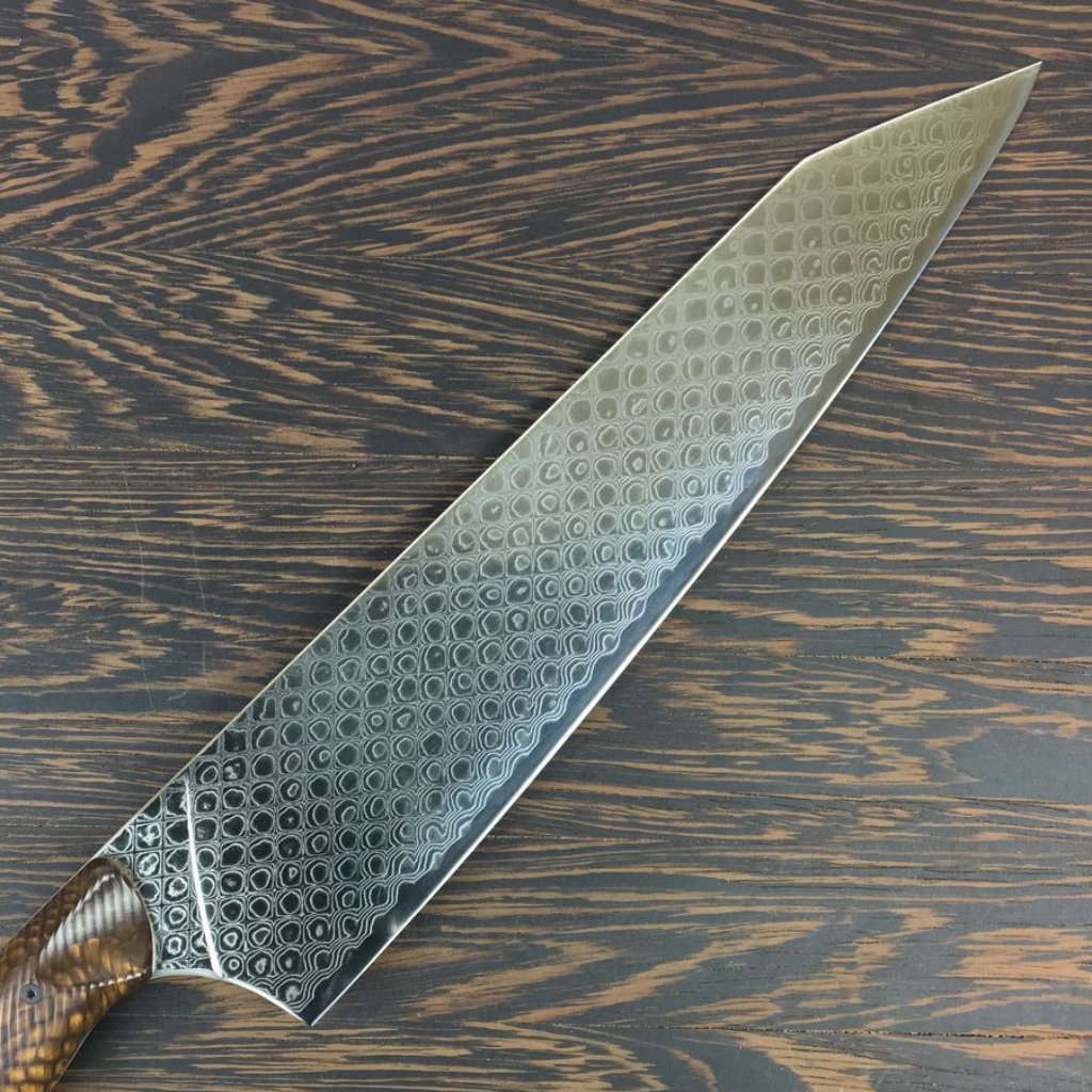 Gyuto K-tip 10in Chef's Knife - Dragonscale Damascus - BLADE ONLY - Soul  Built